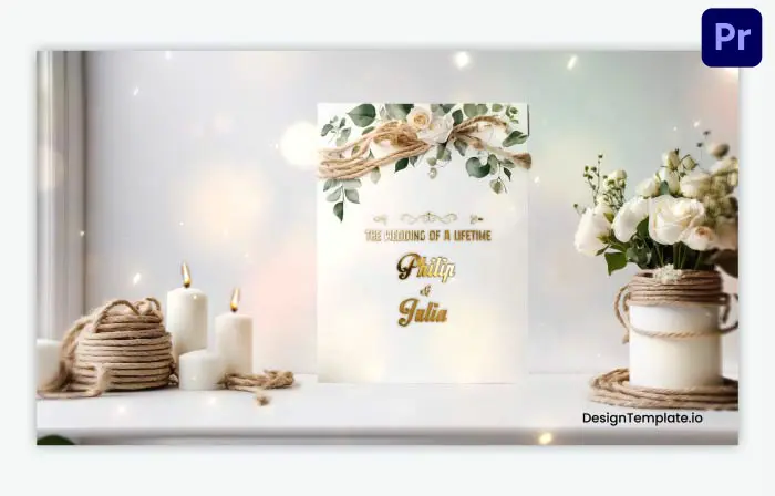Beautiful 3D Wedding Invitation Slideshow